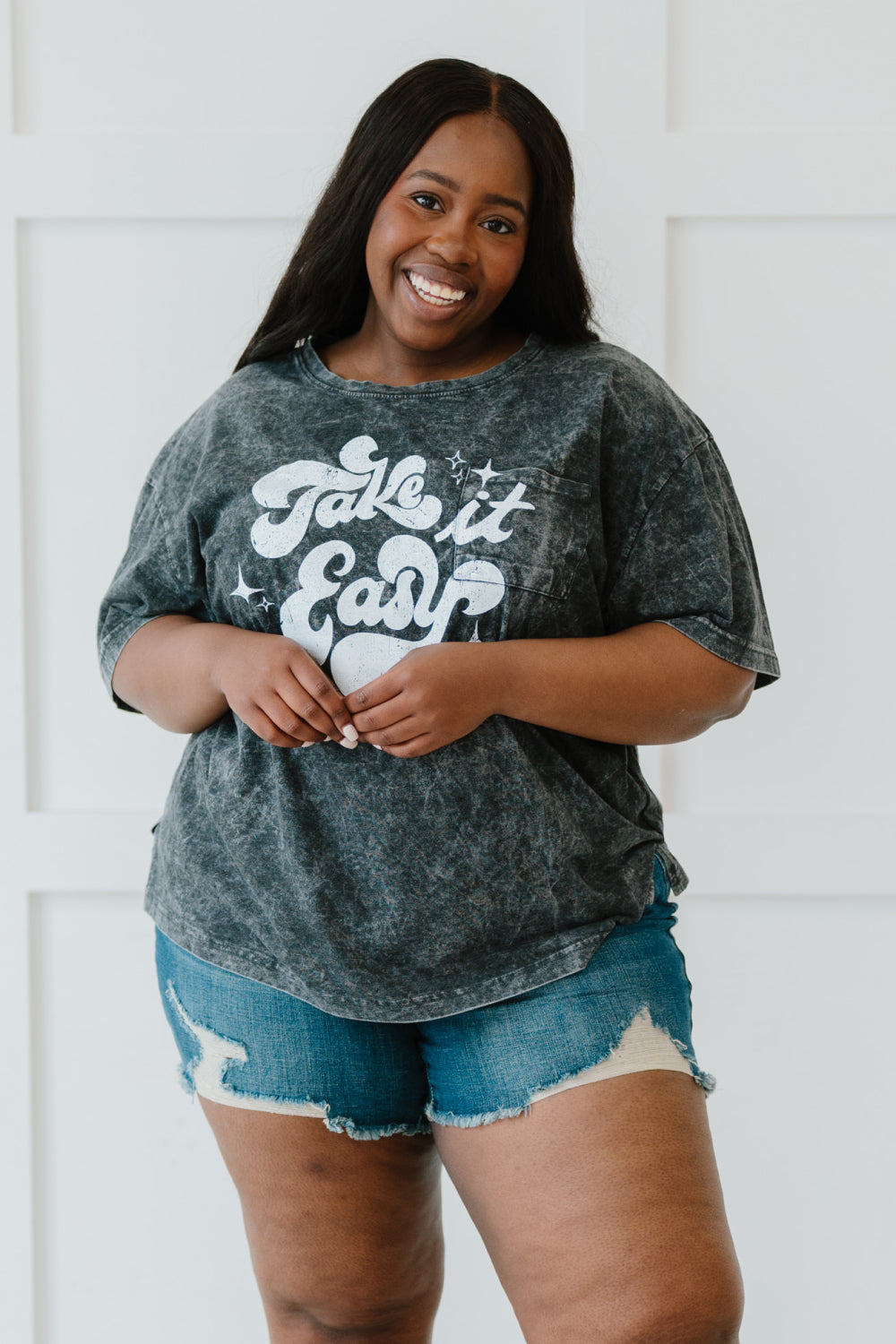 Sew In Love Take It Easy Full Size Run Graphic Tee