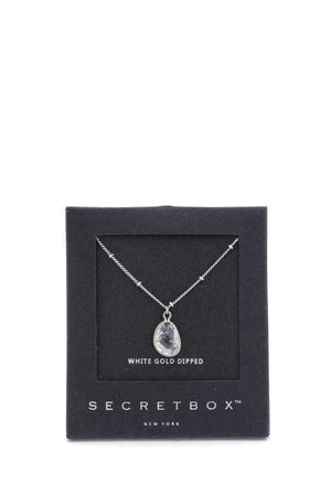 Secret Box Stone Charm Necklace