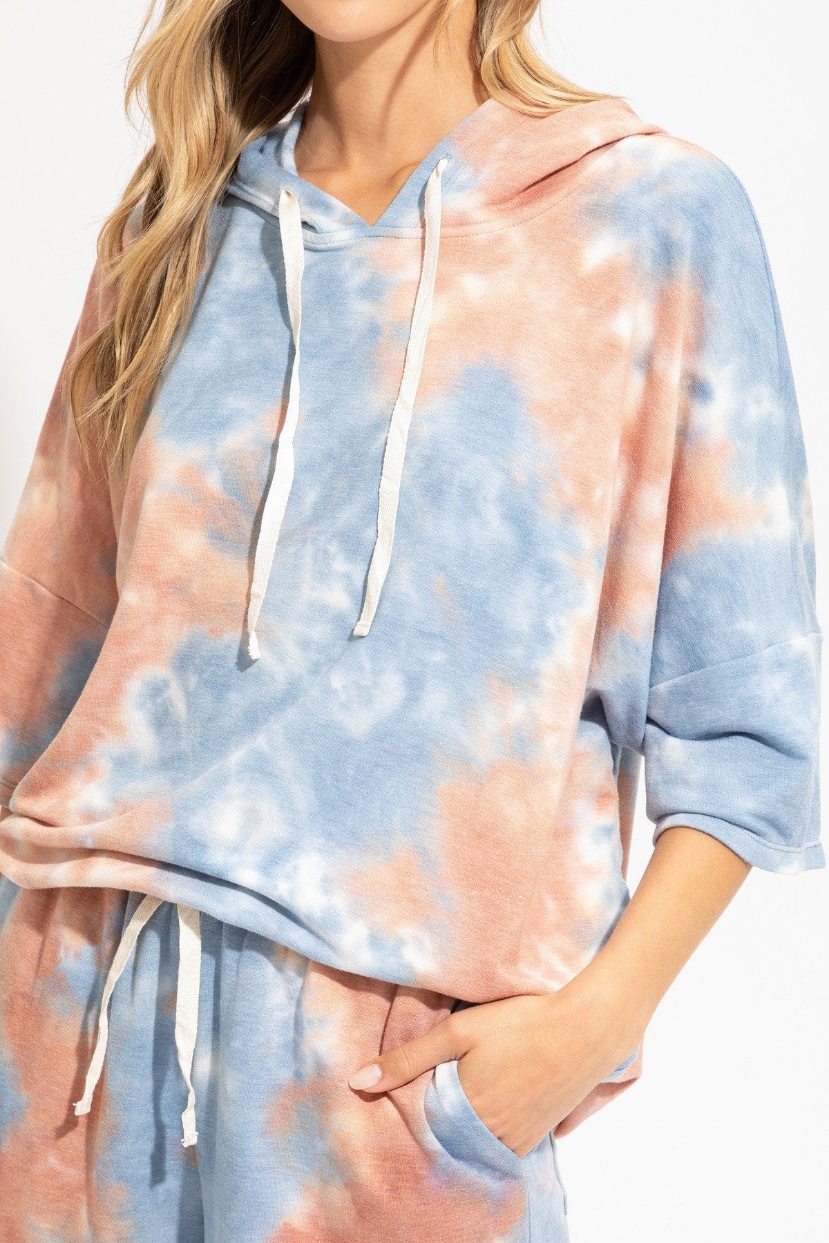 Knit Tie Dye Hoodie