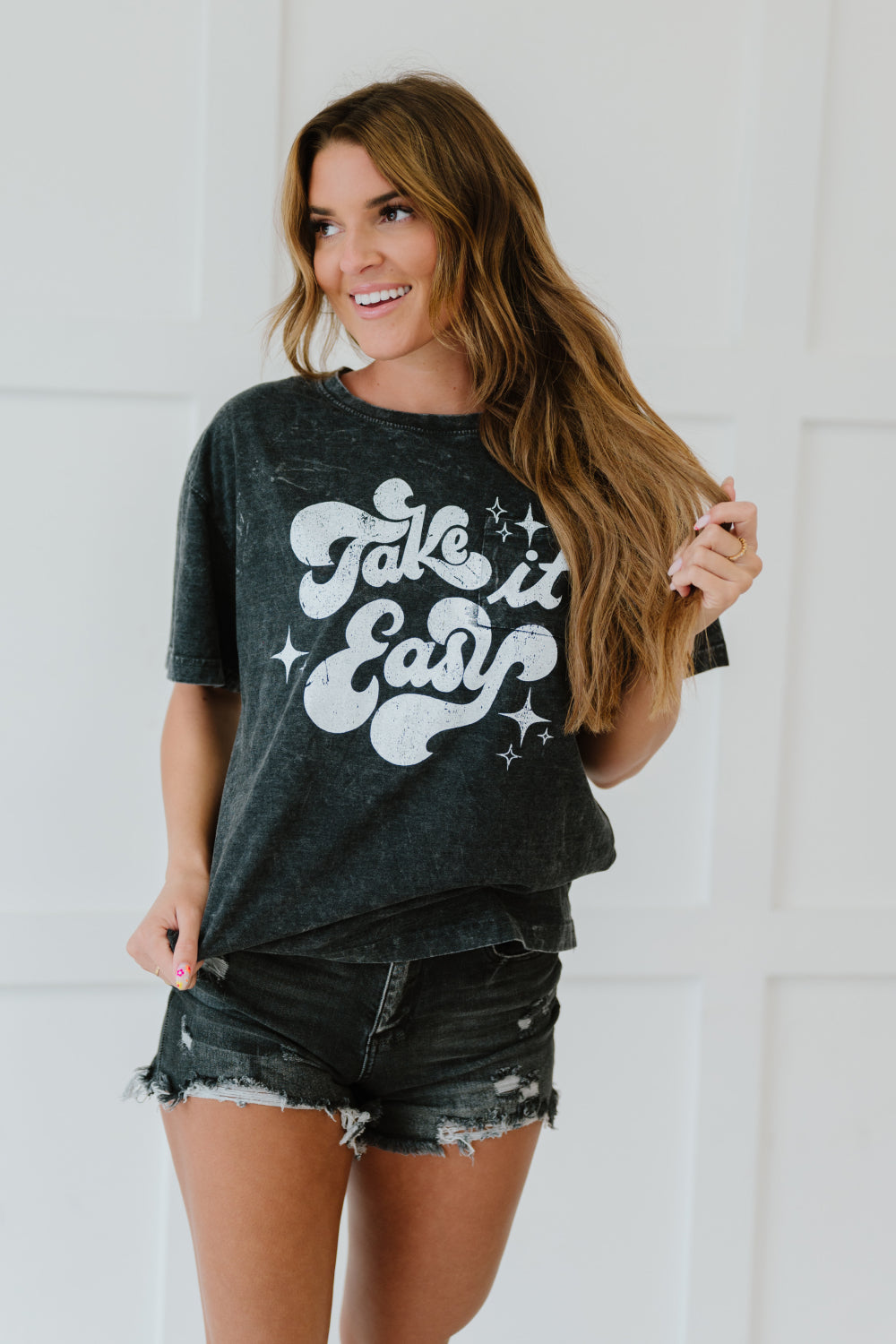 Sew In Love Take It Easy Full Size Run Graphic Tee